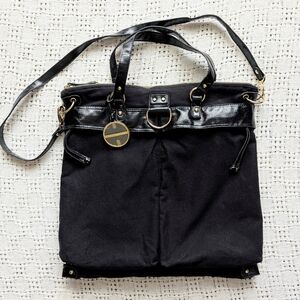 Hayden Harnett for Target Large Tote Travel Black Cotton 18" x 18"